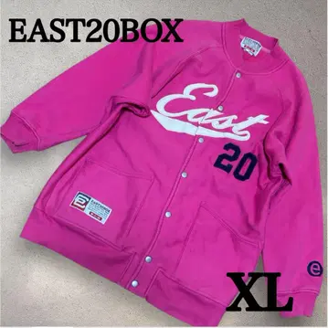 EAST20BOX 바시티 자켓 핑크 XL 여성용 남성용 빅 사이즈