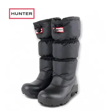 헌터 스노우 롱 부츠 블랙 비브람솔 새상품급
