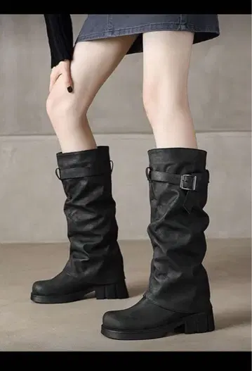 롱 부츠 shein 블랙