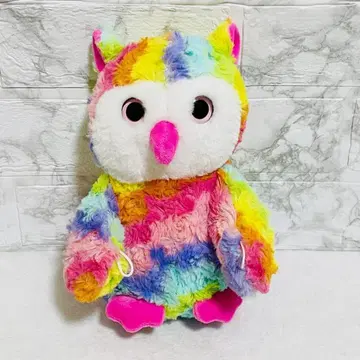 올빼미 봉제 인형 헤즈 껴안는 애니멀 복 컬러풀 HEADS