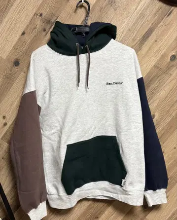 벤 데이비스 컬러 블록 후드티