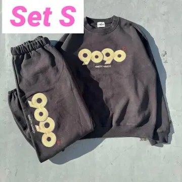 9090 다크 그레이 맨투맨 셋업