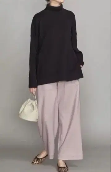 택 포함 미사용 BY 패치 포켓 이지 팬츠 라일락