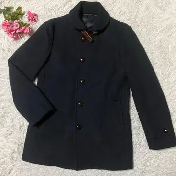 [ 새상품급 ] 유나이티드 애로우즈 멜톤 코트 네이비 S 숏코트