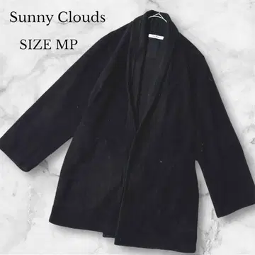 써니클라우드 아우터 플리스 로브 코트 블랙 루즈핏 M