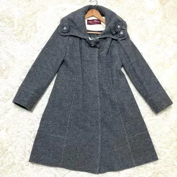 새상품급! 슈퍼 뷰티! 롱 코트! 비쥬 장식 빅 사이즈