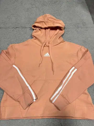 adidas 후드 부착 후드티 S 사이즈 살몬 핑크 아디다스