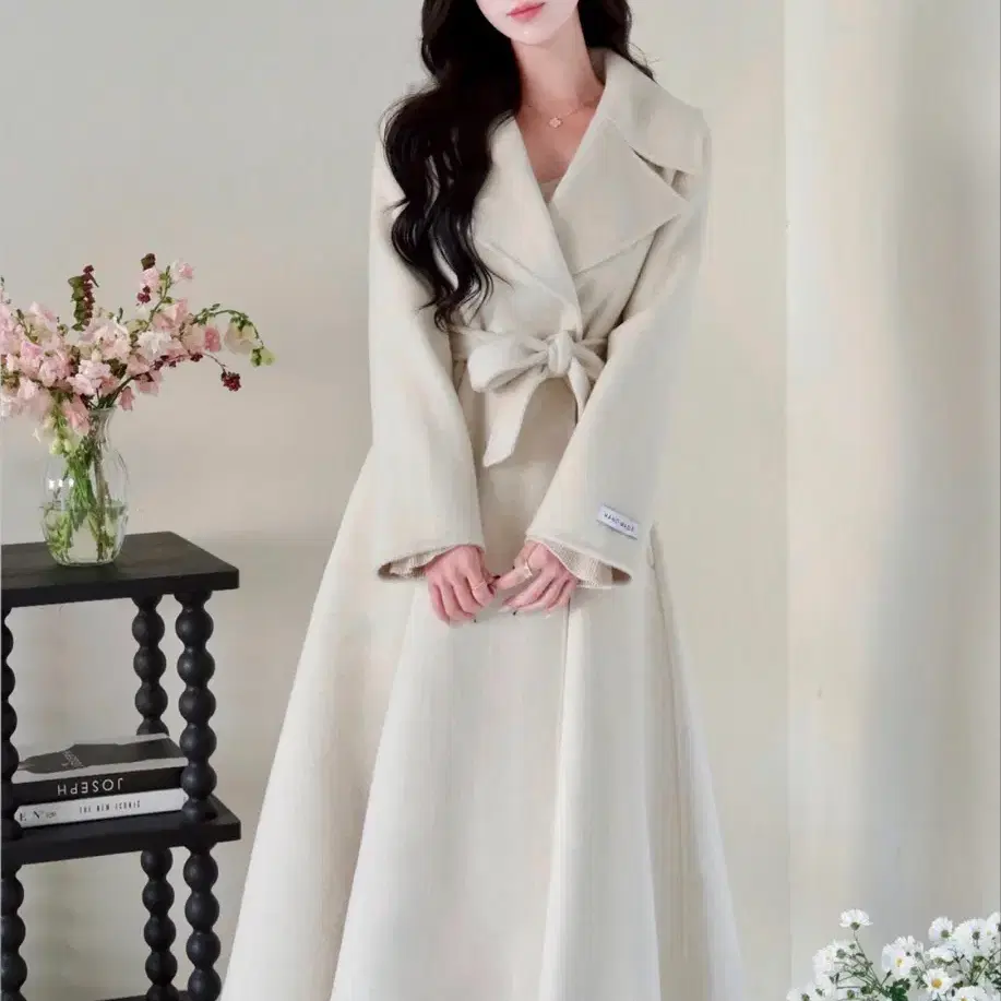 Mayyoon Handmade Flare Coat Ivory