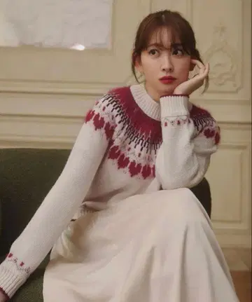 herlipto Heart Fair Isle Knit Pullover