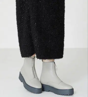 오리엔탈 트래픽 통굽 프론트 지퍼 부츠