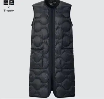 UNIQLO x Theory 퀼팅 다운 베스트 M 블랙