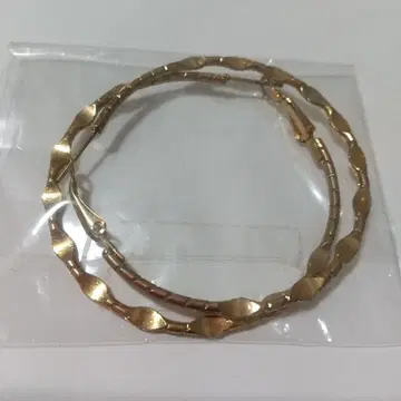 골드 후프 귀걸이 오벌 디자인