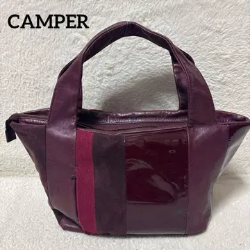 캠퍼 핸드백 에나멜 가죽