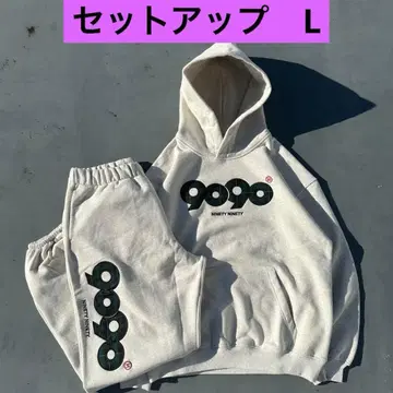 9090 OG 로고 오리지널 후드 셋업 L