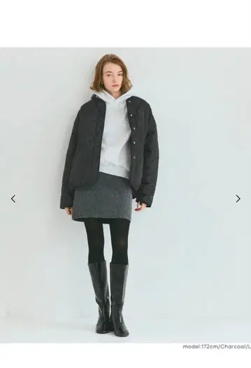 coca 워셔블 리버서블 퀼팅 블루종 미사용 새상품