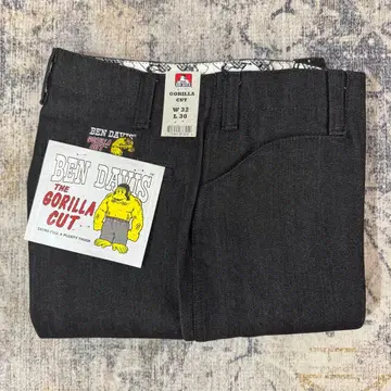 [ 인기 ] 벤데이비스 고릴라컷 선염 블랙 데님 W32 L30
