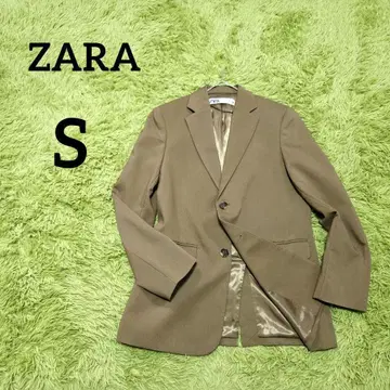 [ 자라 ] 테일러드 자켓 S 브라운 안감 부착 심플 오피스