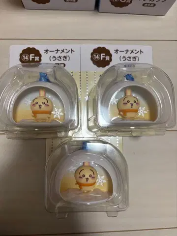 치이카와 제일복권 F상 오너먼트 토끼 3세트