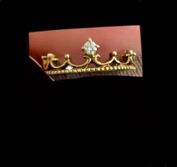 크라운 디자인 골드링 10K 0.03ct