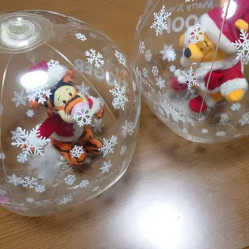 크리스마스 푸우 티거 봉제 인형