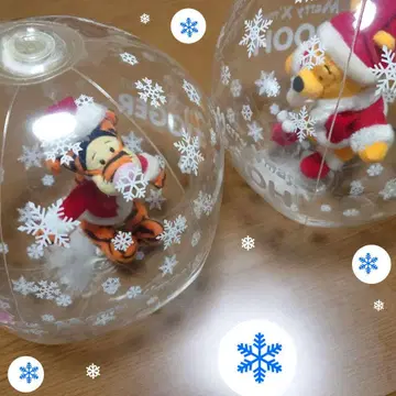 크리스마스 푸우 티거 봉제 인형