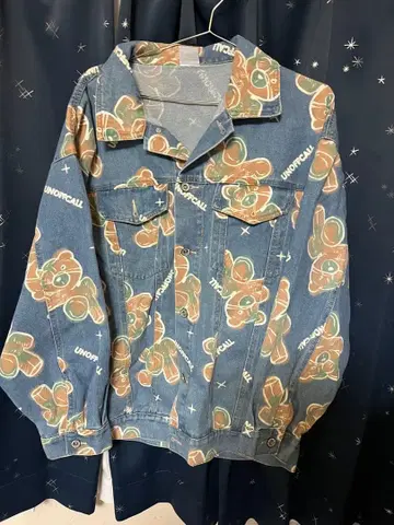 HOOK 데님 자켓 블루 곰