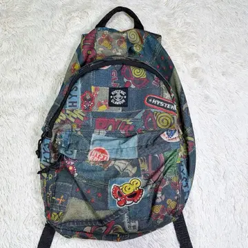 [ 새상품급 ] 히스토리 미니 올 패턴 나일론 미니 백팩 데님