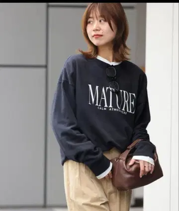 MATURE 네이비 맨투맨 트레이닝복