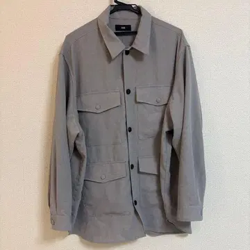 HARE 그레이 긴팔 셔츠 4 포켓