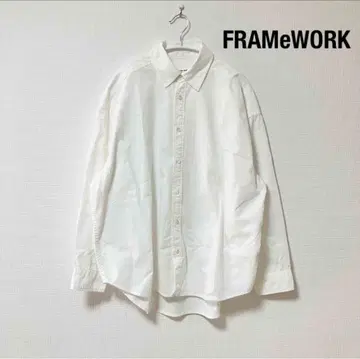 FRAMeWORK 코튼 레귤러 카라 셔츠