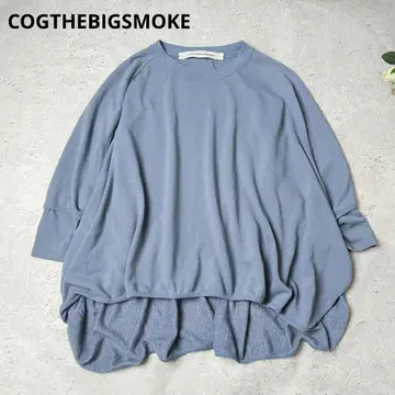 COGTHEBIGSMOKE 케이프 맨투맨 블루 돌먼 니트