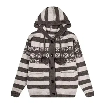 HUG YOUR SKIN Angel wing pom-pom hooded