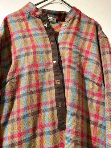 체크 무늬 셔츠 원피스 branshes