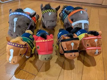 경마 봉제 인형 7마리 세트