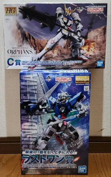 제일복권 MG 건담 엑시아 솔리드 클리어 HG 건담 발바토스 세트