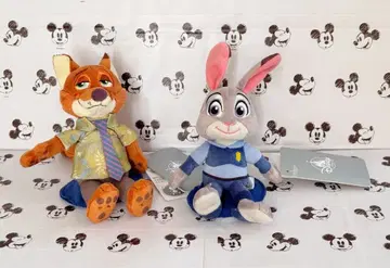 디즈니 스토어 주토피아 주디 닉 어깨 위 봉제 인형