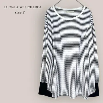 LUCA/LADY LUCK LUCA 보더 티셔츠 긴팔 루즈핏