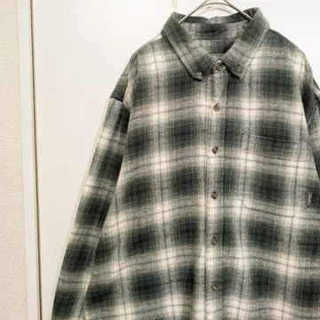 [옴브레] Eddie Bauer 에디 바우어 플란넬 셔츠 섀도우 XL
