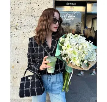 Sheller 셰리에 5th check tweed jacket