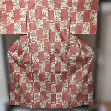 순수 실크  이중 기모노 4800엔