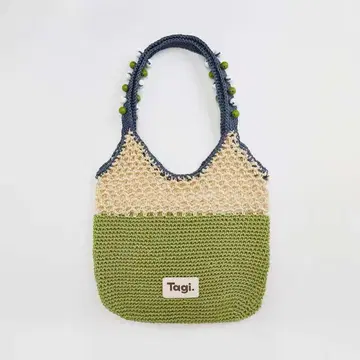 Tagi. 니트 핸드백 그린