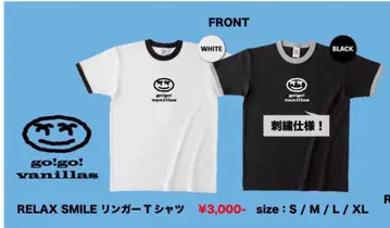 go!go! vanillas RELAX SMILE 티셔츠