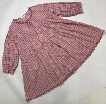 핑크하우스 핑크 계열 체크 튜닉/2024년 가을