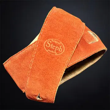 Steph Leather Guitar Strap Rust