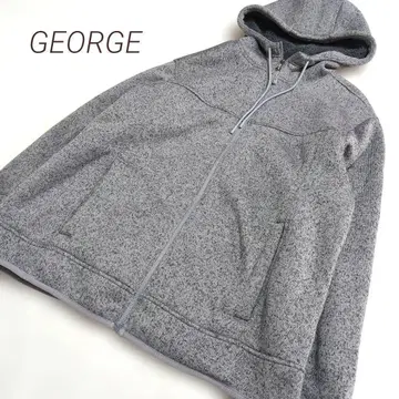 [ GEORGE ] 조지 LL 카모플라주 보아 집업 후드티 빅