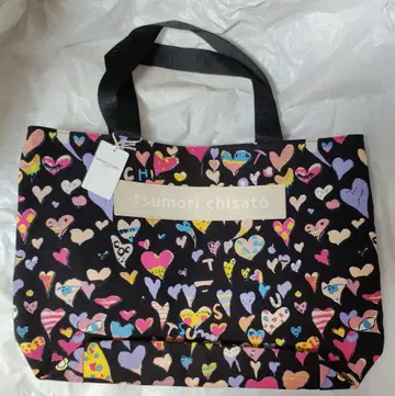 tsumori chisato 하트 무늬 토트백