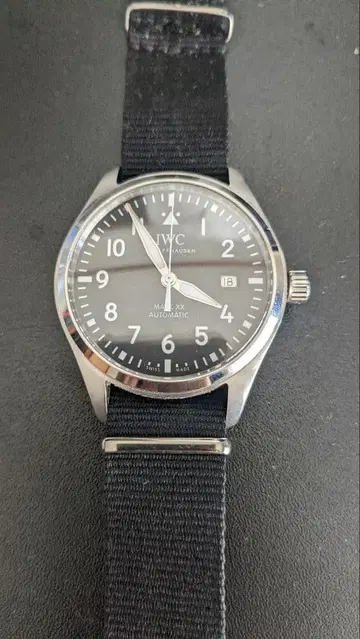 파이롯트 워치 markXX 자동 태엽 시계 나일론 밴딩