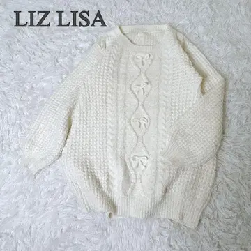 LIZLISA 리즈리사 니트 풀오버 리본 00s y2k 히메갸루