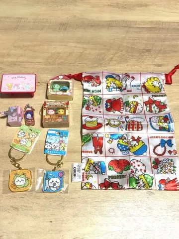 캐릭터 굿즈 세트 키링 파우치 묶음 세트