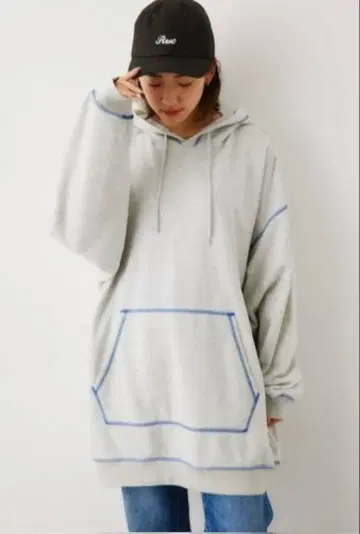 컬러 스티치 후드티 원피스